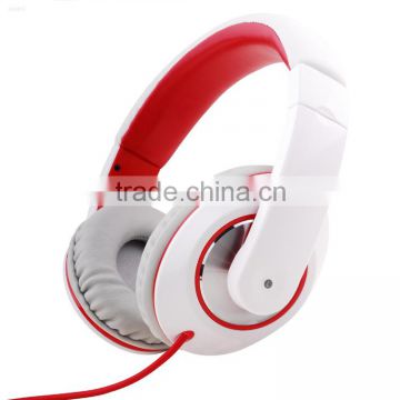 In ear buds flat wire wearing headphones shenzhen printable gold heapdhones