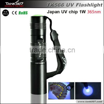 mini UV Light money detector solar powered led flashlight keychain