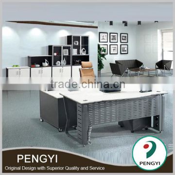 Best selling high tech executive office desk/Executive Desk/Chromed Stainless Steel office table
