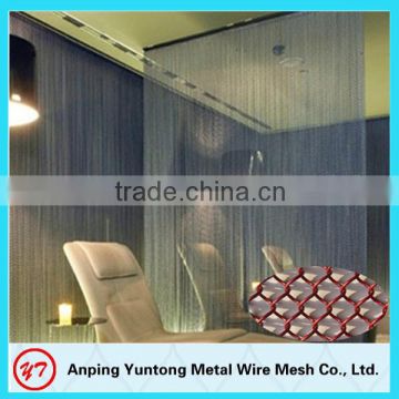 Hengshui produced high quality architecture cascade coil curtains for decoration