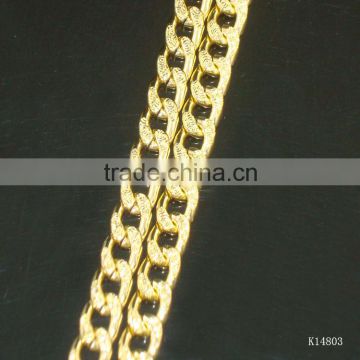 gold color metal bag chain