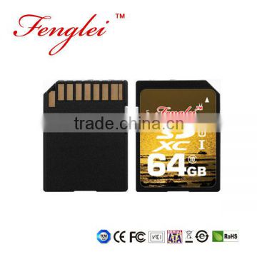 for HD video black UHS-1 Class10 SDXC Card 64GB SD3.0