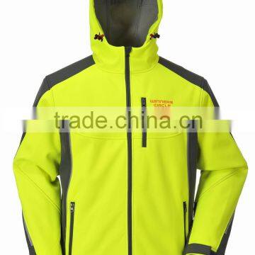 Men's softshell jacket with hood waterproof zipper (LAM3101A)