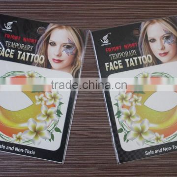 2016 best seller eco-friendly high quality magic face art tattoo sticker