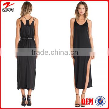 women maxi dress 100% Silk Material and Adults Age Group fancy maxi dress long