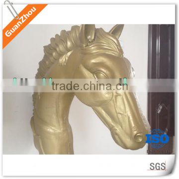 Low cost good quanlity aluminum art and craft casting customized and OEM horse head statue from Guanzhou Casting Foundry