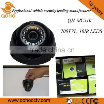 IR Car / Vehicle Dome Camera With Metal Housing Sercuity Camera Inside Car