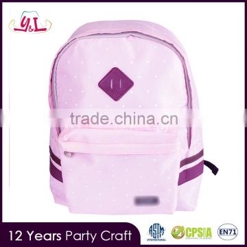 420D pink china kids school backpack