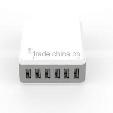 TRUSDA Portable adapter 6 Ports USB charger QC 2.0 Qualcomm approved Quick charger with ODM/OEM Manufacturer