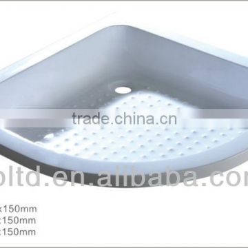Acrylic shower tray TB-T004A,sector/square shower tray with self support,good price&quality shower tray in Chinese factory