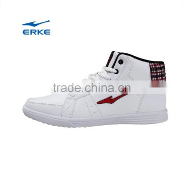 EKRE casual style high ankle brand mens white skateboard shoes PU for wholesale dropshipping