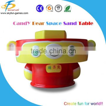 Candy bear environmental space sand table game machine for children