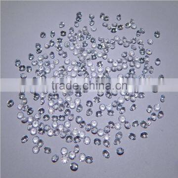 NATURAL WHITE TOPAZ CUT FACETED GOOD COLOR & QUALITY 3 MM ROUND LOT