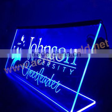 Acrylic sign holder led/ LED acrylic sign