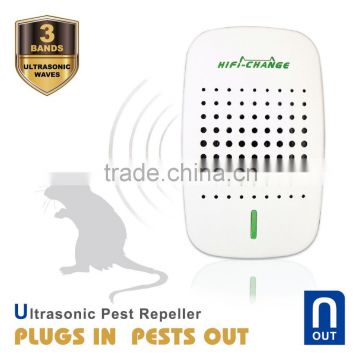Against Indoor Insect Rodent Mice Rats Ultrasonic Electromagnetic Pest Control Repeller with Nightlight