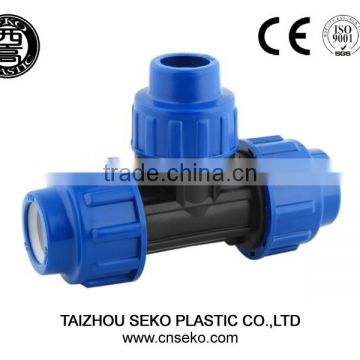 china manufacturer best price pp compression fittings male tee