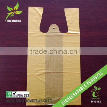 biodegradable yellow vest bags