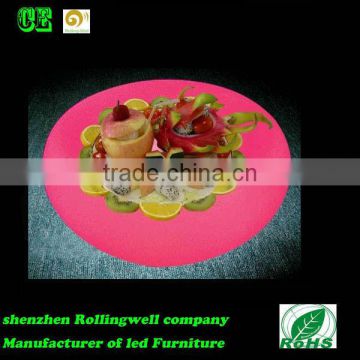 lit plate/illuminated LED fruit plate/luminous bowl /light-emitting fruit tray/glowing plate / lighting LED fruit plate