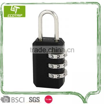 NEW 3-Dial Reset coiled wire combination Travel Security Lock