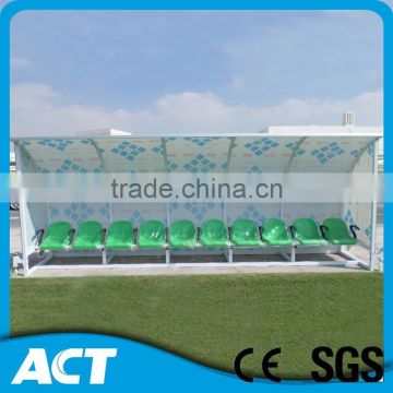 high impact resistance Anti-UV team shelter,substitude bench for outdoor
