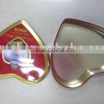 Metal Heart Shaped Tin Container