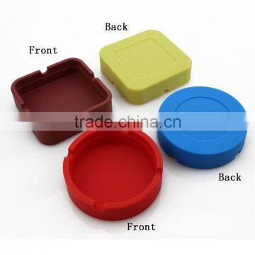 pocket portable round silicone wholesale ashtray