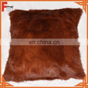 High quality Natural Rabbit Fur Cushion