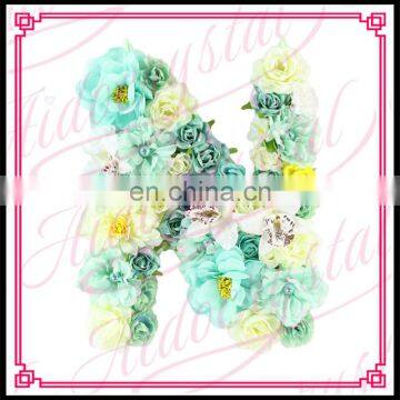 Aidocrystal Home decoration silk orchid rose bouquets letter wedding green artifical flowers decor