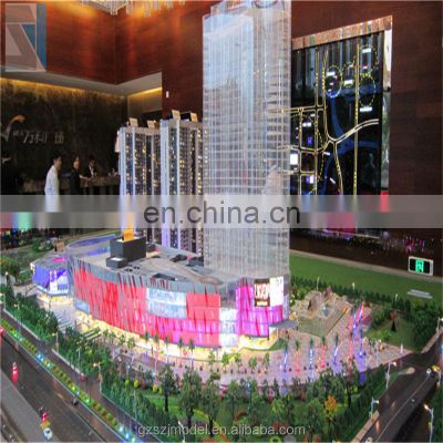 Extraordinary acrylic building model for commercial real estate, Nice scale model maker