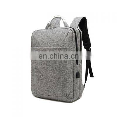 Nylon laptop bag for college waterproof school bag  nylon backpack bag with USB for wholesale