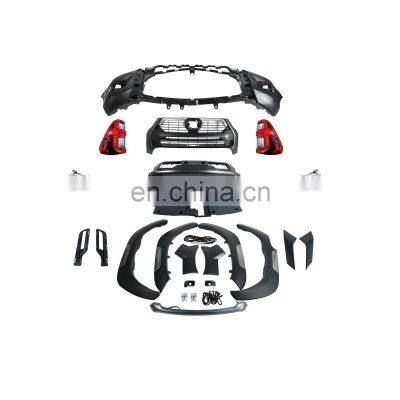 GELING New Design Facelift Safety Replacement Parts Bumper Front For TOYOTA HILUX Rocco 2020 Body Kits