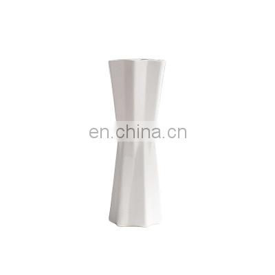 Matt White Color Nordic INS Style Figurines Frosted Design Model Home Room Flowers Decorative Ornament Ceramic Vase