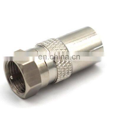 Cable TV Connector 9.5 TV Male/female,PAL ,Screwed type,Lotus head