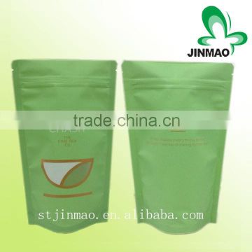 Stand up plastic tea packaging bag printing
