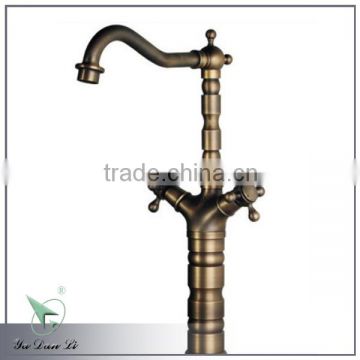 high body double handle antique kitchen faucet 6905