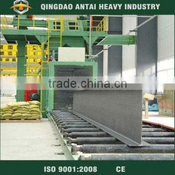 Q69 H steel beam sand blasting machine