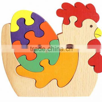 Wooden Cock Puzzle Toys