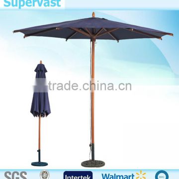 Straight Wooden Umbrella With Maranti Wood And Wateproof Fabric