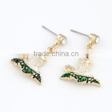 Christmas ornaments dress wholesale earring gold metal alloy 2013 new