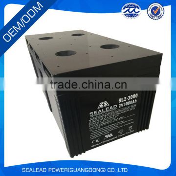 factory price CE MSDS approved 2V 3000AH gel battery