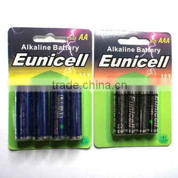 AAA Size and 1.5V Nominal Voltage 1.5v aaa am4 lr03 alkaline battery