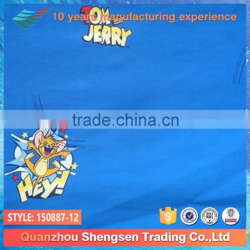 children 90 polyester 10 spandex cartoon mouse jerry printed fabric for 2015