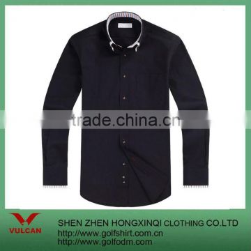 2013 hot comfortable long sleeves black business dress shirts