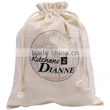 4 OZ Custom Ecofriendly Cotton Bag Drawstring