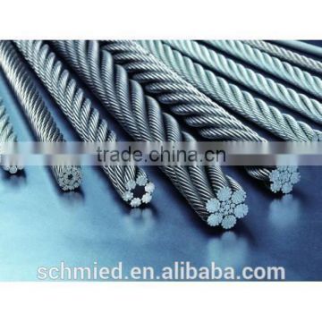 AISI 316 wire railing stainless steel wire rope