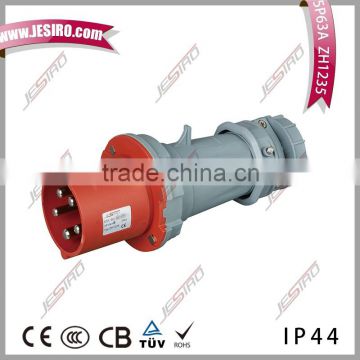 China Supplier 3/4/5p 63a Reefer Containers Industrial Plug and socket