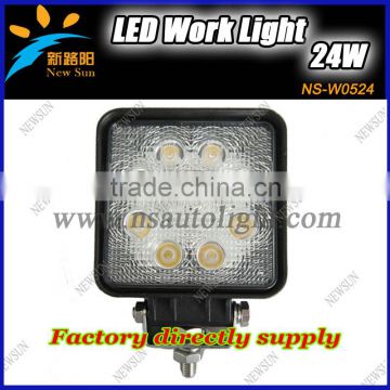 IP68 Waterproof Hot Led Driving Light 24w Led Tractor Working Lights Led Truck Lights Suitable For All Cars