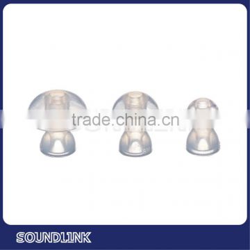Hot sale mushroom shape clear silicon amplifier parts eartips