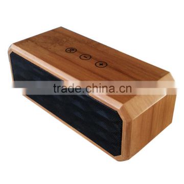 Bamboo portable Wireless bluetooth speaker with NFC function from OEM factory