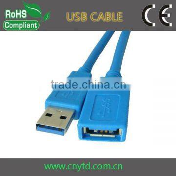 Super speed blue color usb 3.0 extension cable up to 5Gbps